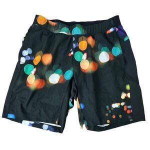 Lululemon THE Short H2O Blink Me White Multi Lined 9” Rare pattern